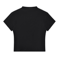 T-shirt,top,black,tops,print