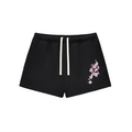 shorts,pants,sakura,gray,white,black,print,loungewear