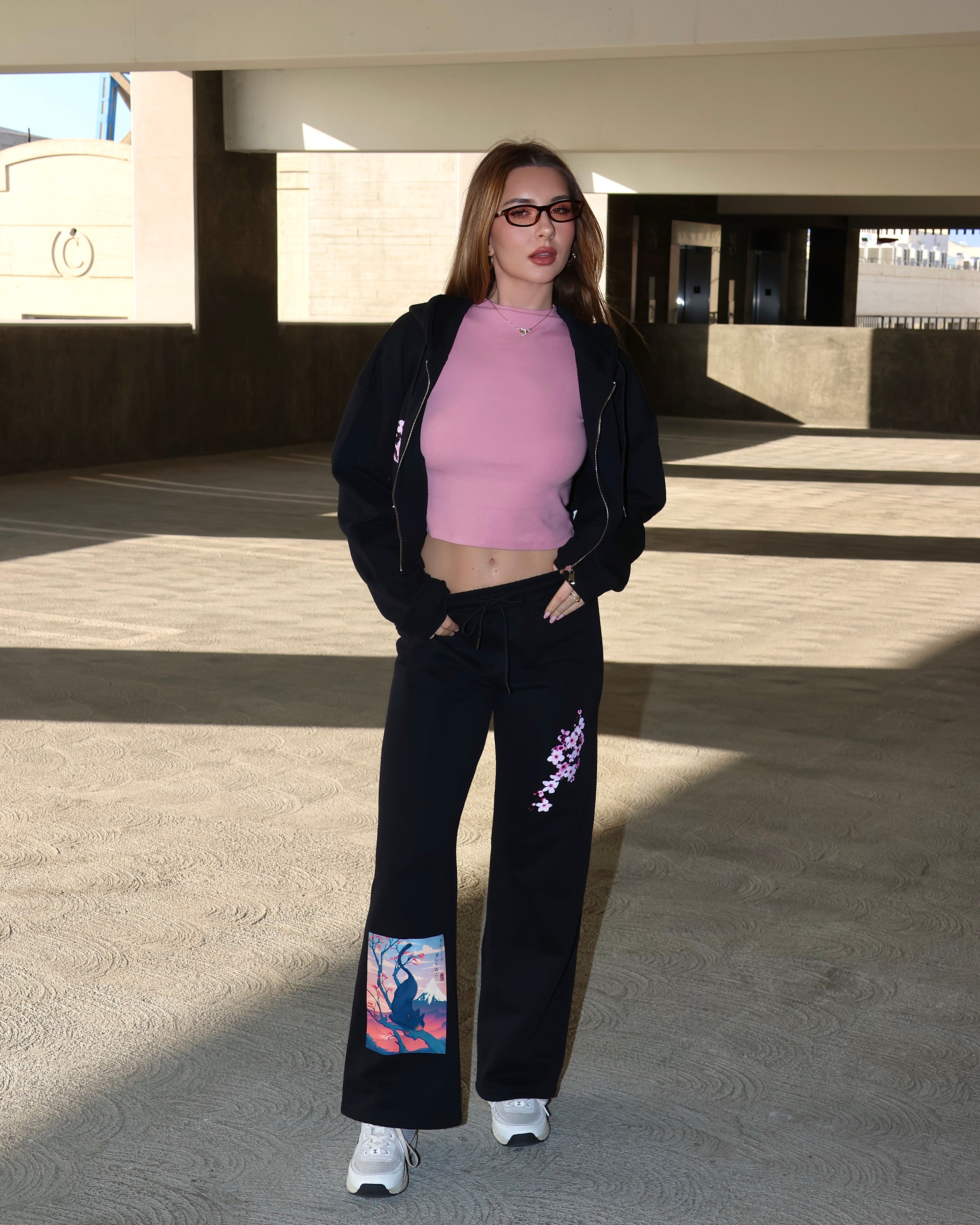 Sakura Straight-Leg Sweatpants