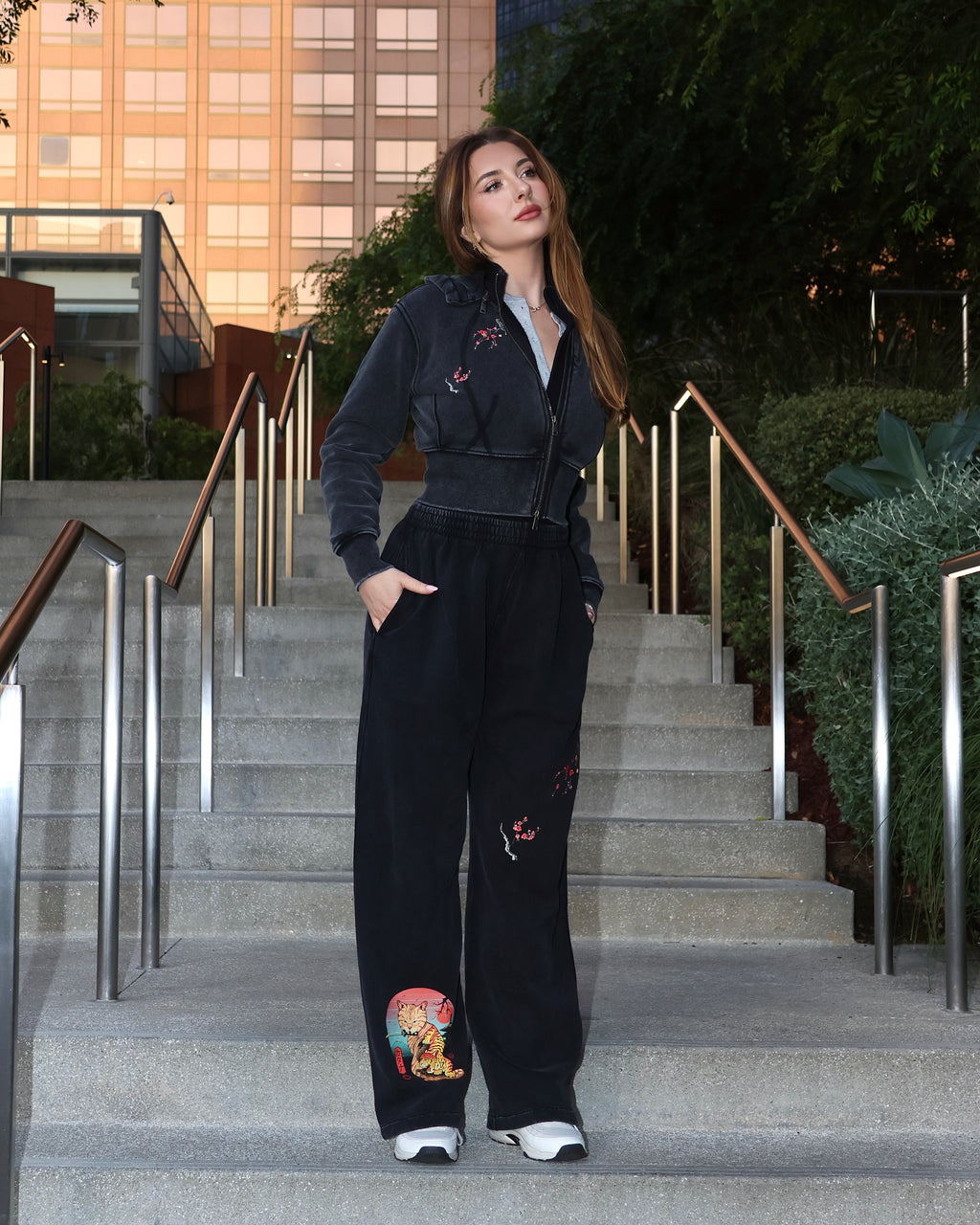 Vintage Washed Waist Pants