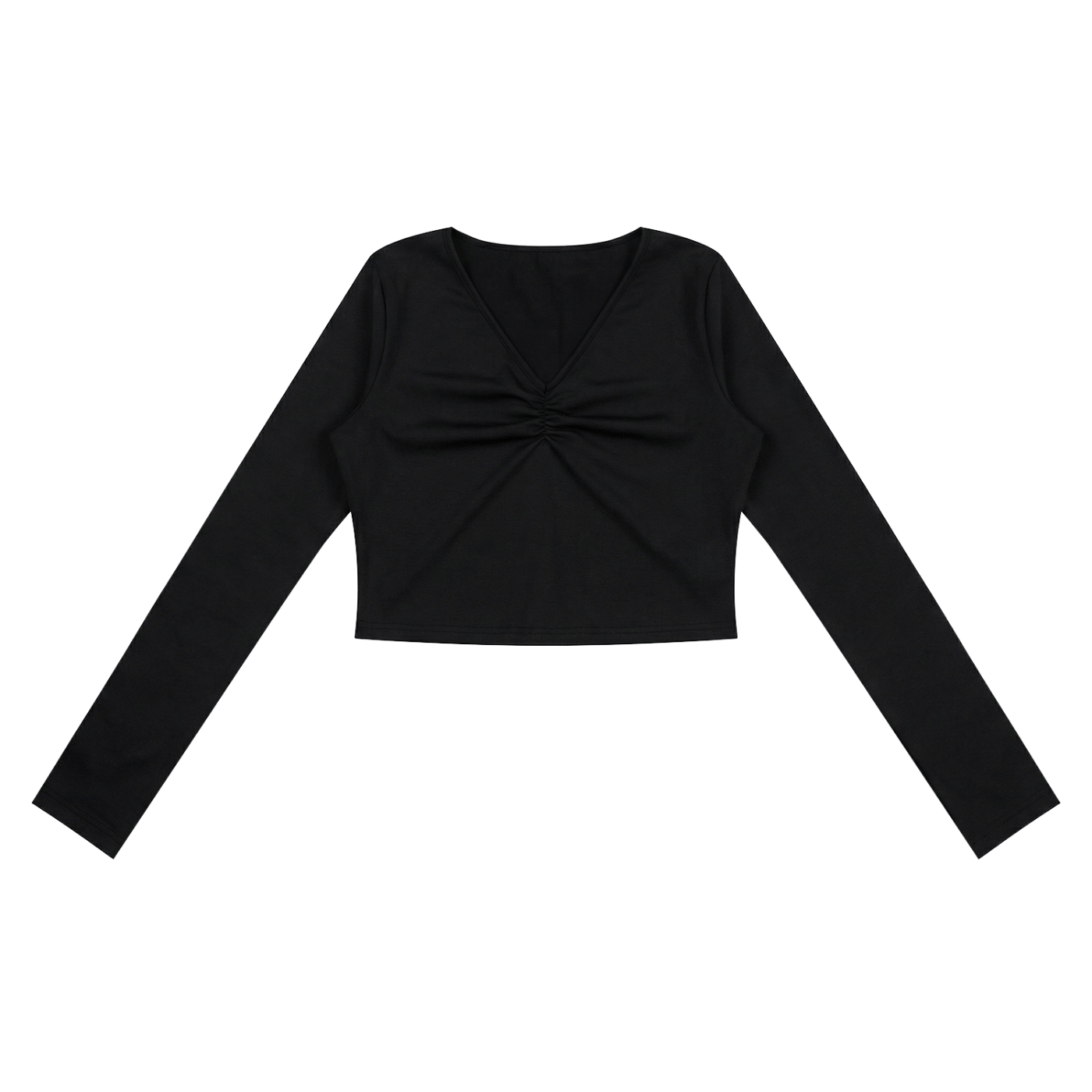 top,longsleeve,black,cropped,tops,print,basic,anime