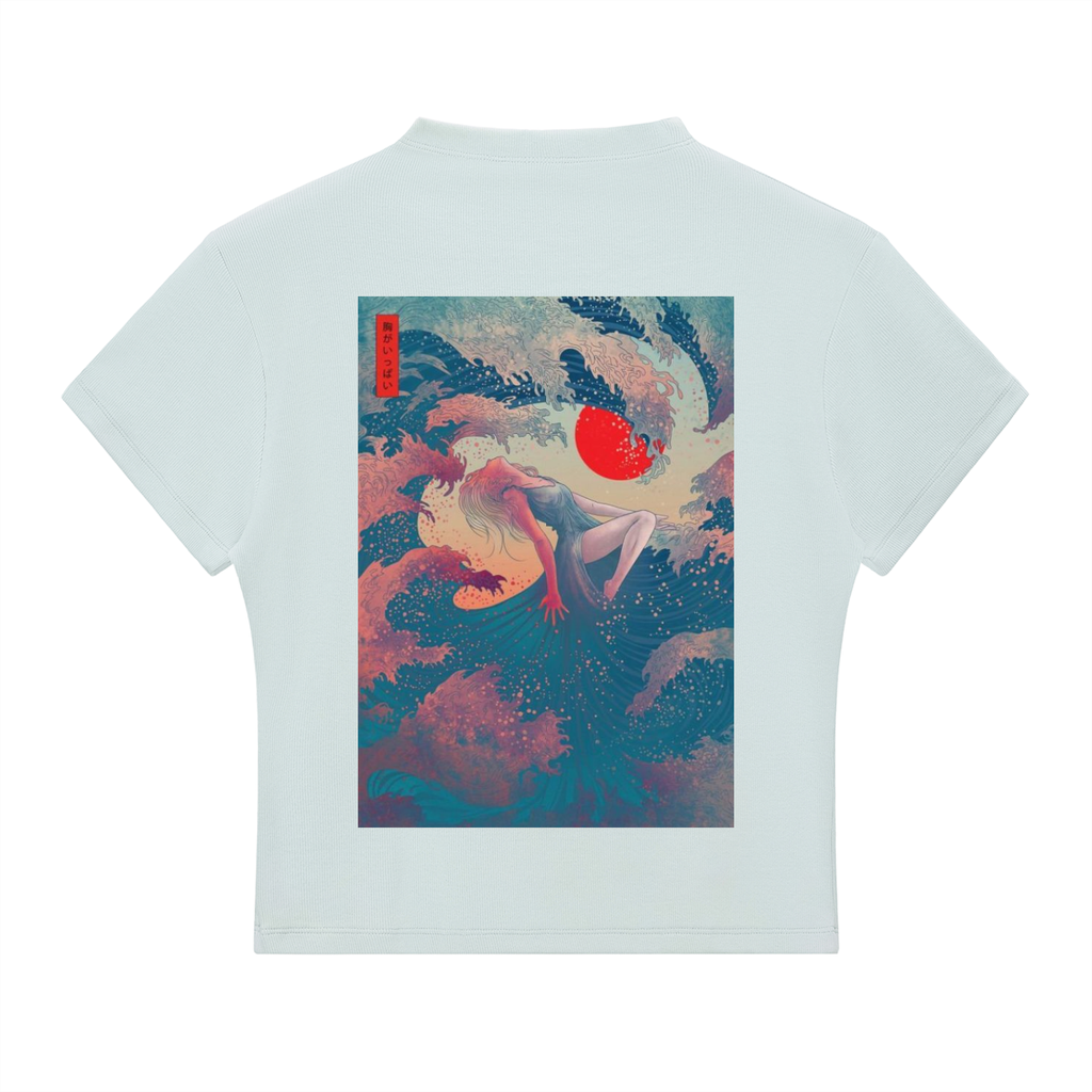 t-shirt,top,blue,ocean,tops,print