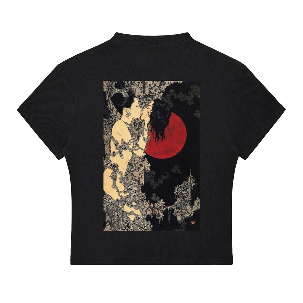 T-shirt,top,black,tops,print