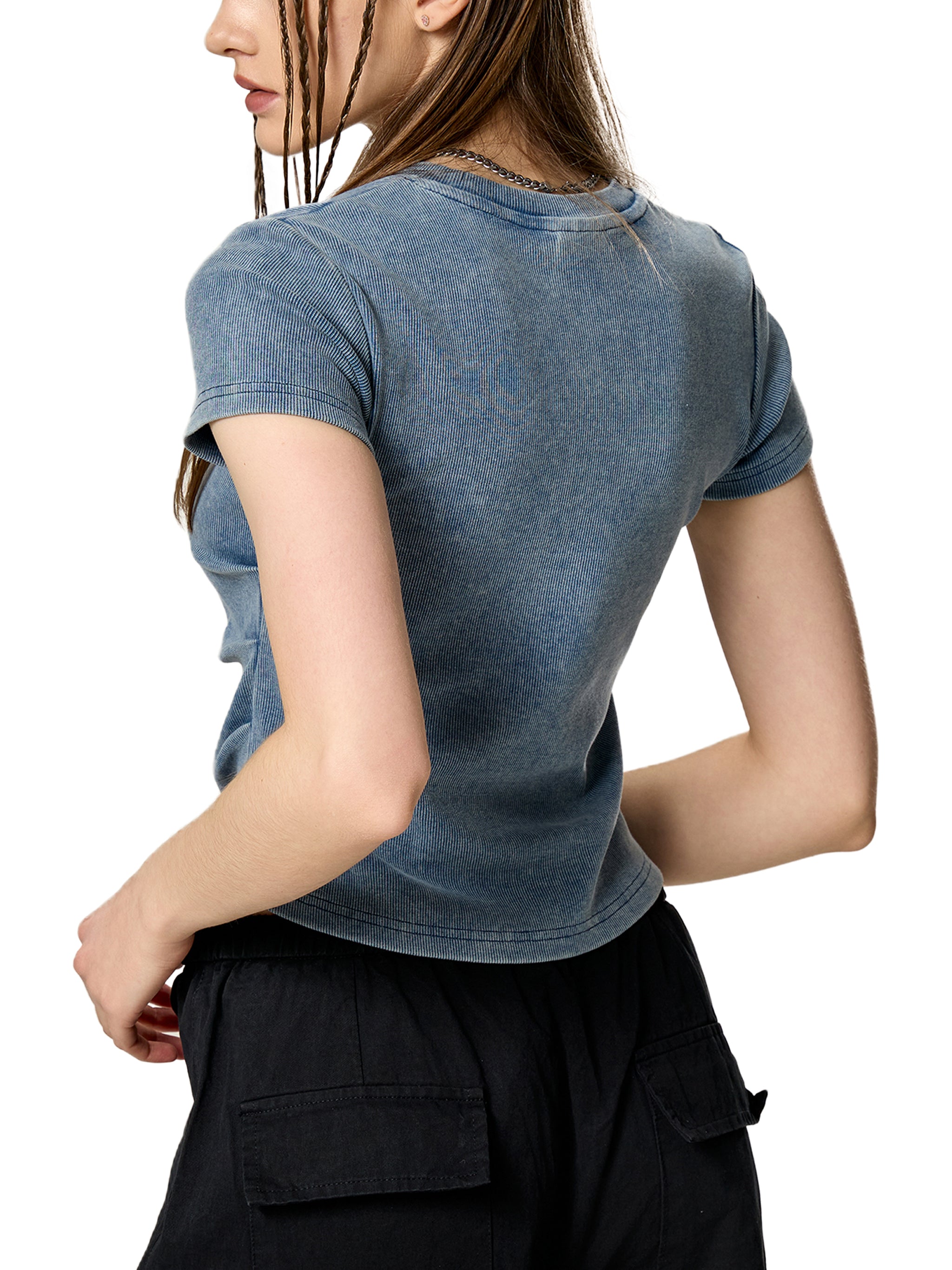 top,t-shirt,blue,tops,anti-social,vintage